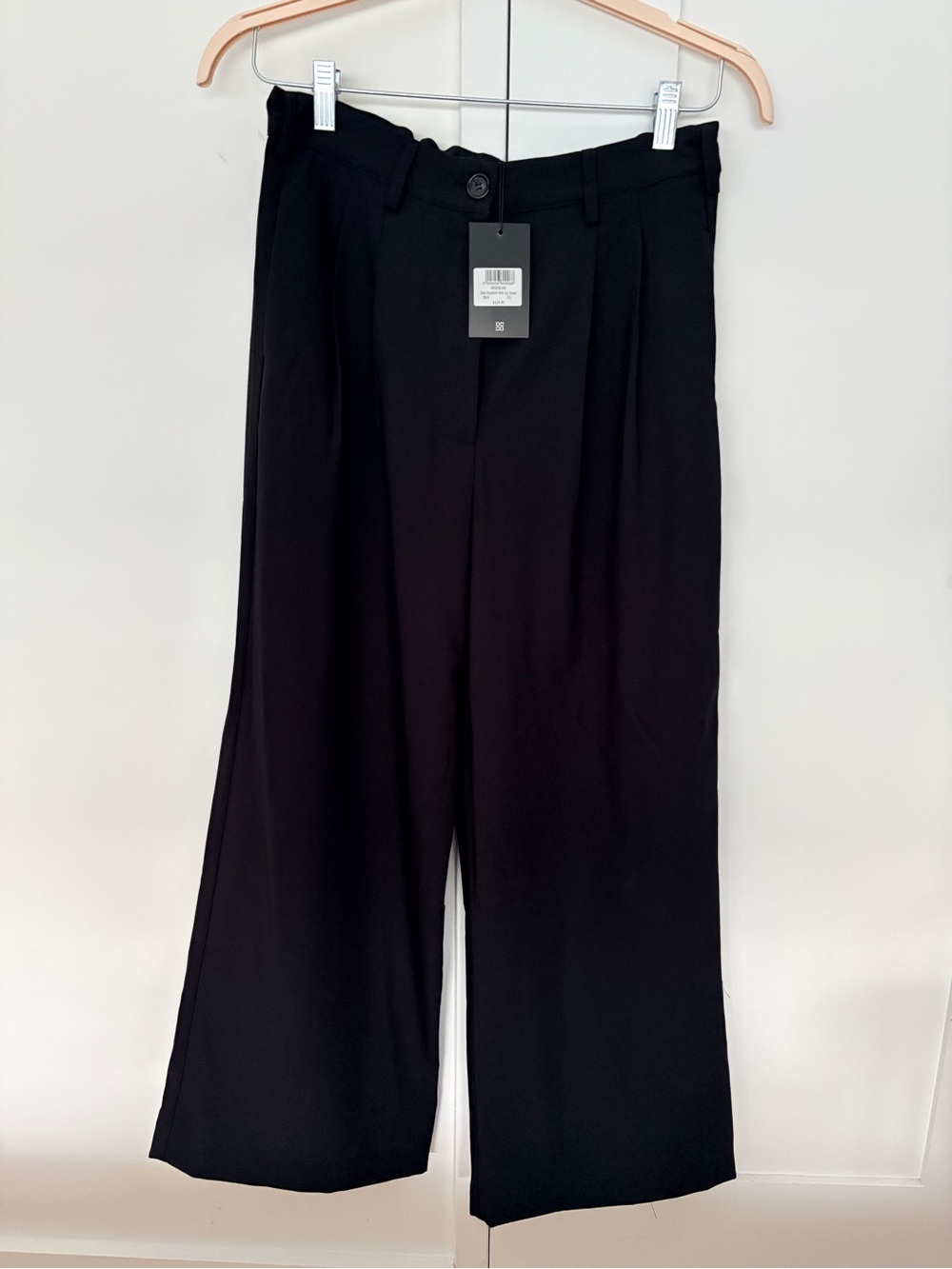 NWT Apero label Black Wide-Leg Maternity Trousers - adjustable waist